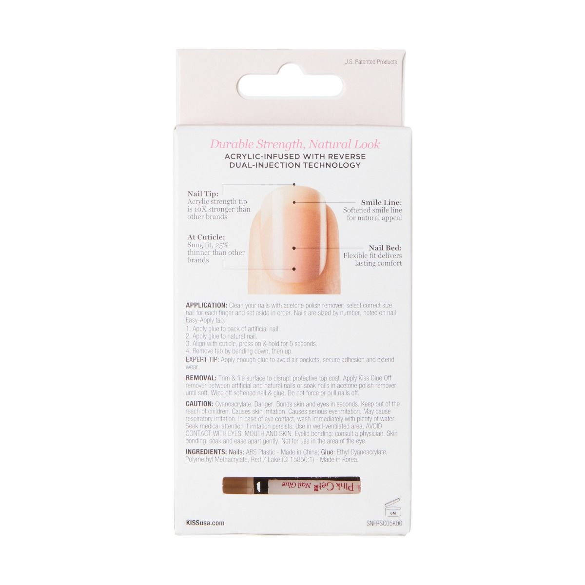 Kiss Salon Acrylic French Nude Press-On Nails