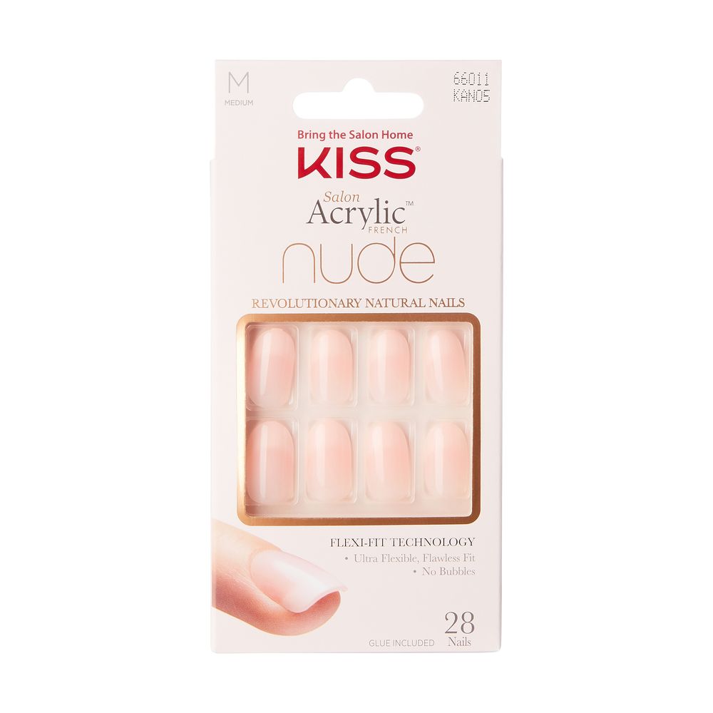 Kiss Salon Acrylic French Nude Press-On Nails