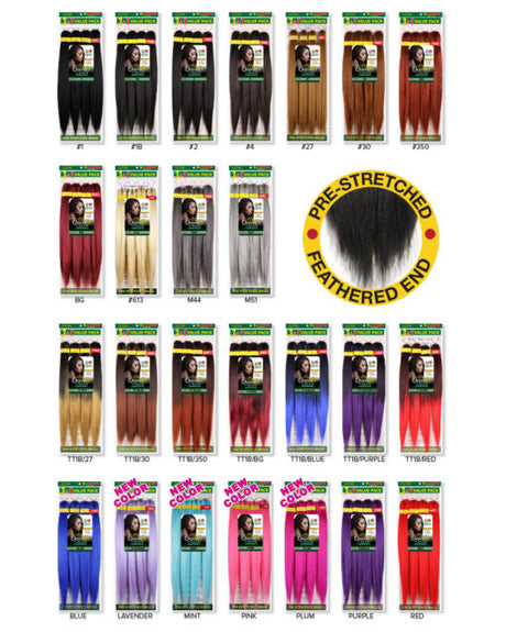 Queen B 3 + 1 Free Value Pack 4X Braiding Hair 50"