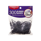 Red by Kiss Medium Rubber Bands Black