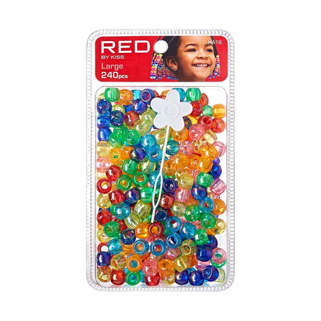 Red By Kiss Large Hair Beads 240pcs