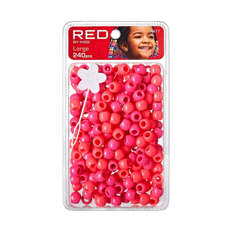 Red By Kiss Large Hair Beads 240pcs