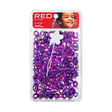 Red By Kiss Large Hair Beads 240pcs