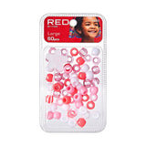 Red By Kiss Large Hair Beads 60pcs