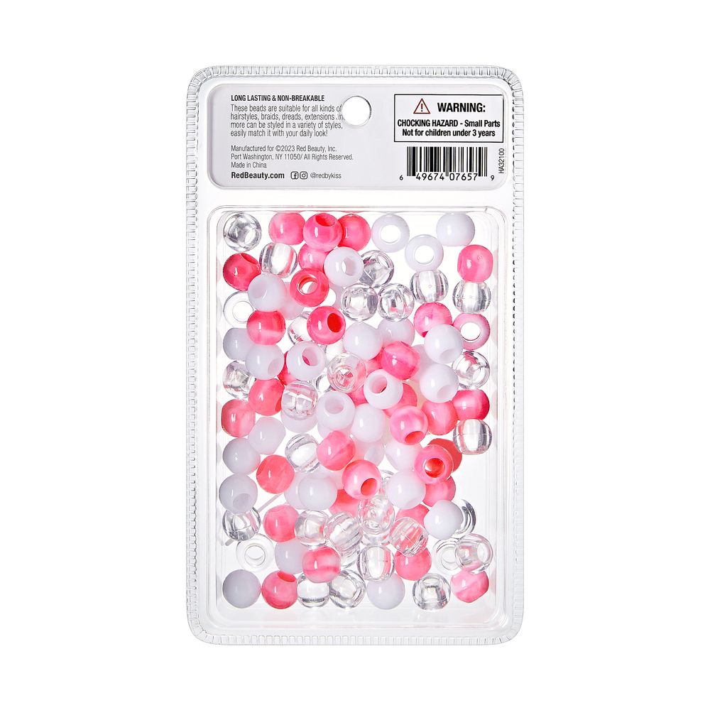 Red By Kiss X-Large Hair Beads 100pcs