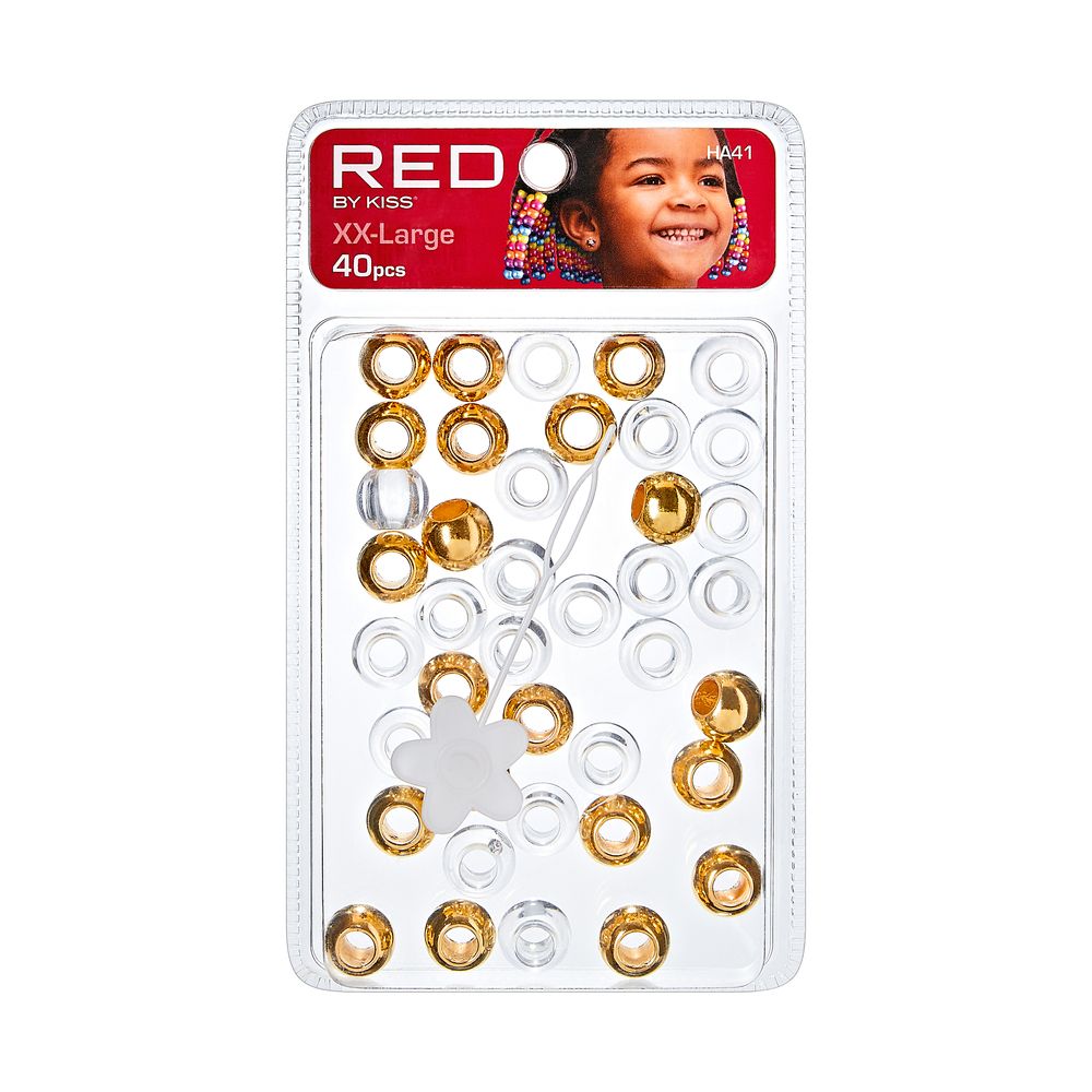 Red By Kiss XX-Large Hair Beads 40pcs