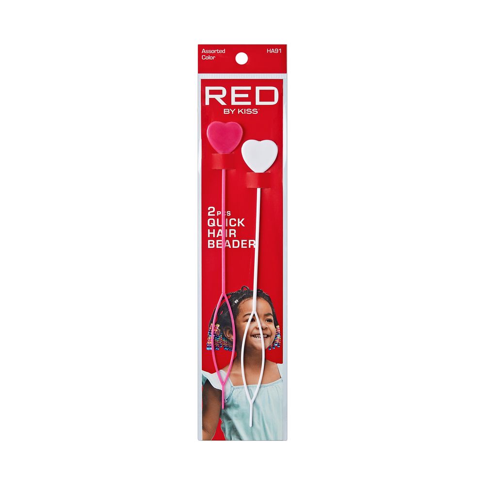 Red By Kiss Hair Bead Beader 2pcs