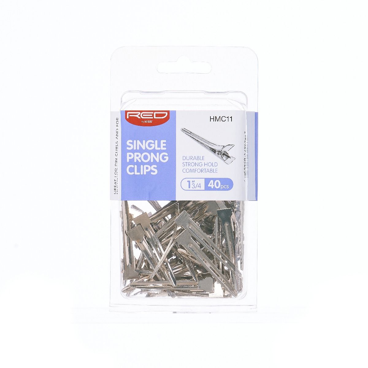 Red By Kiss 1-3/4" Single Prong Clips
