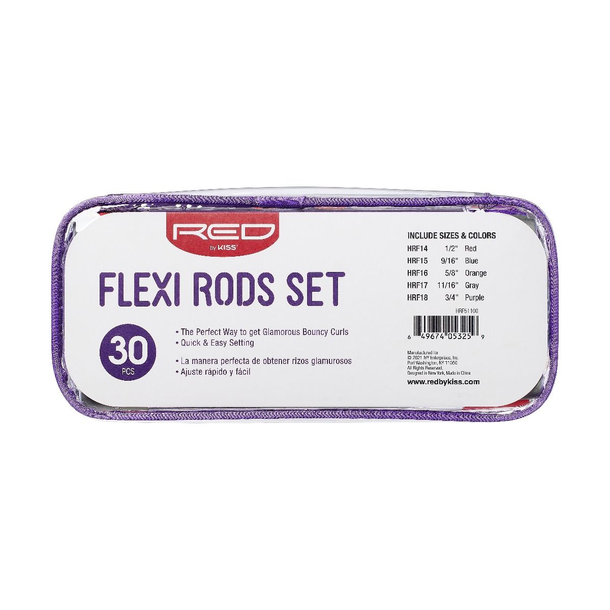Red by Kiss FlexiRods 10" Assorted Size Value Pack