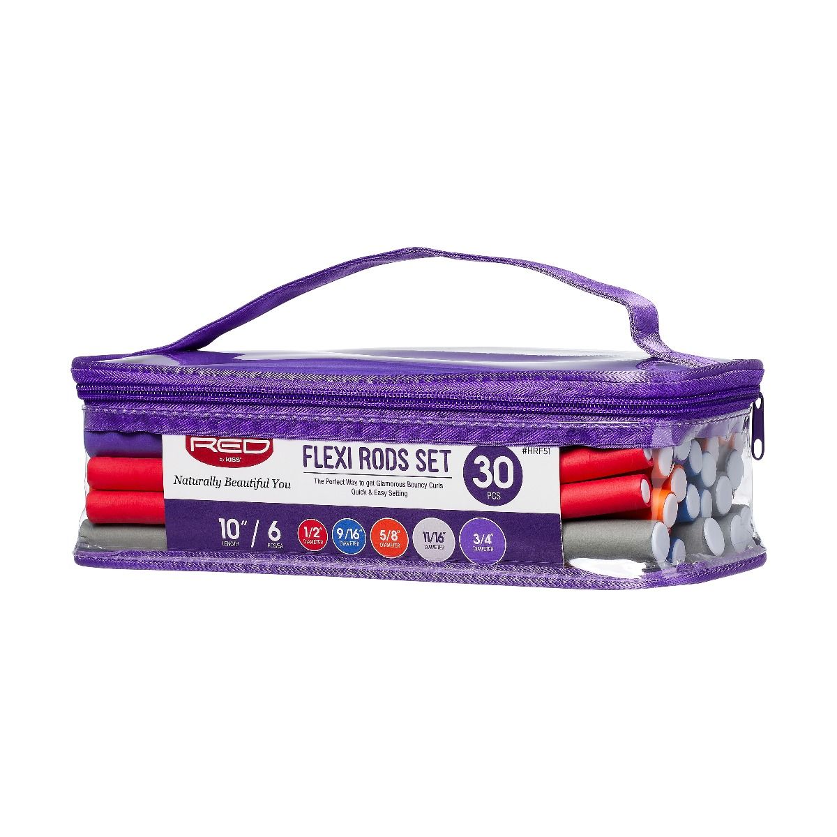 Red by Kiss FlexiRods 10" Assorted Size Value Pack