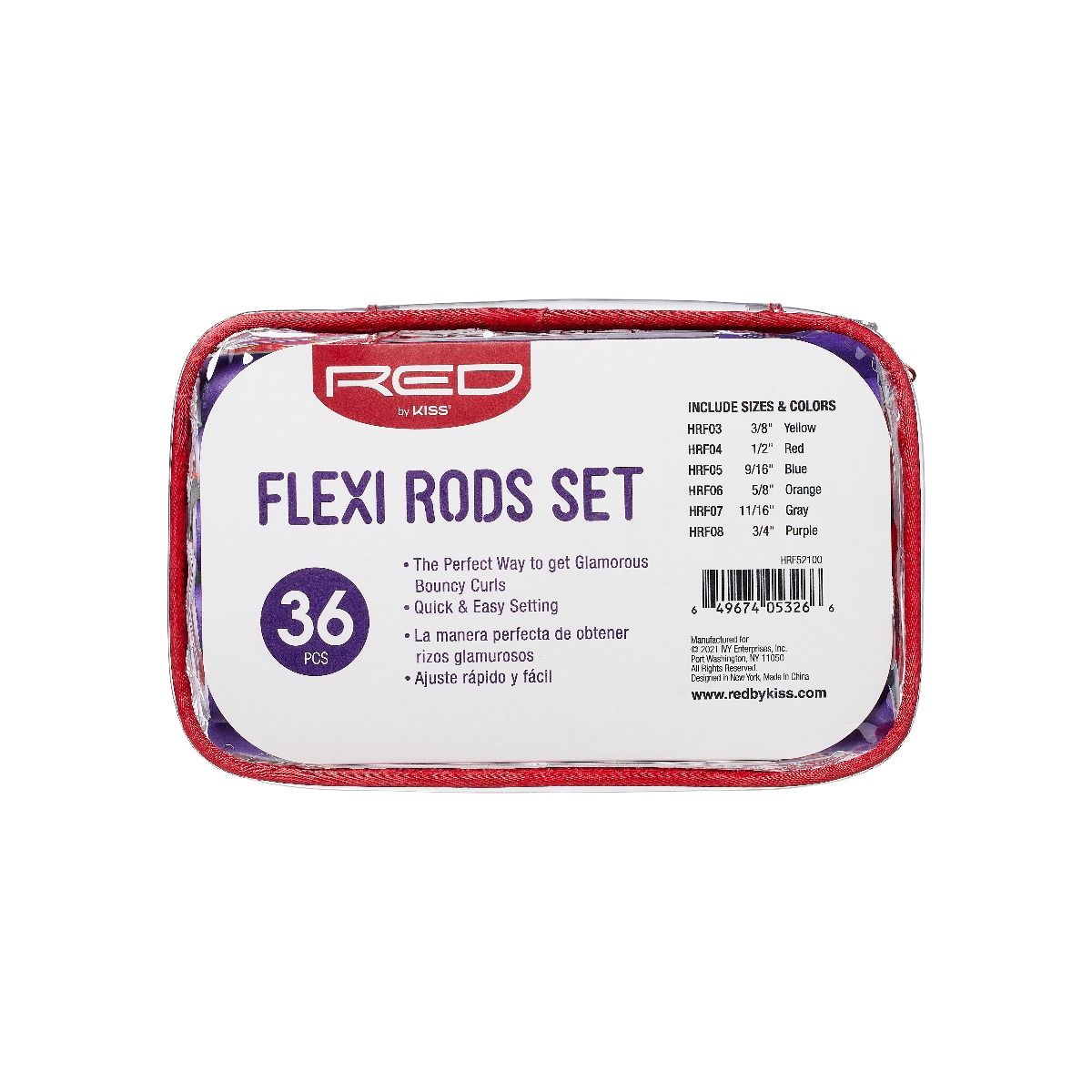 Red by Kiss FlexiRods 7" Assorted Size Value Pack