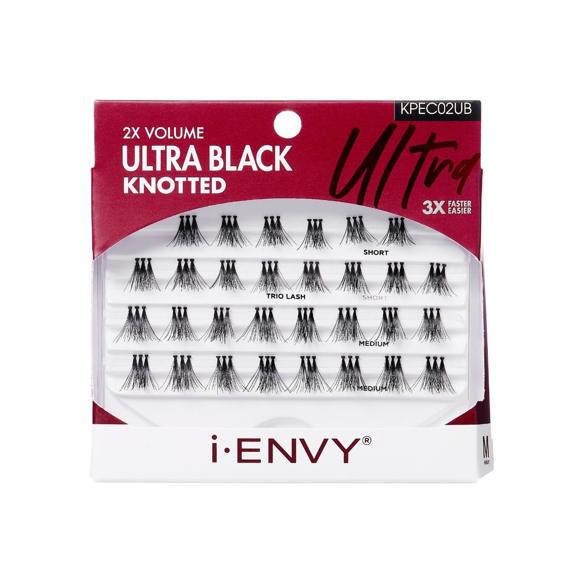 i-ENVY by Kiss Ultra Black Knotted Trio Individual Eyelashes