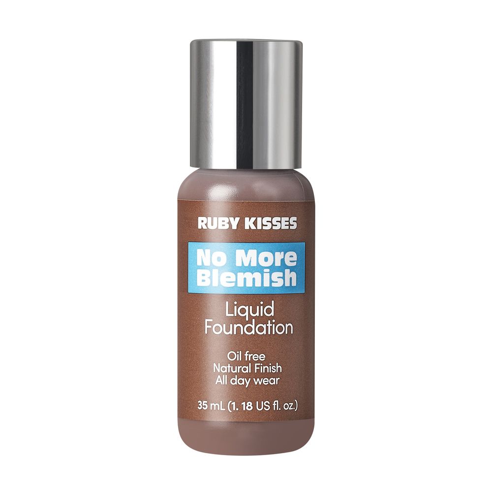 Kiss RubyKisses No More Blemish Liquid Foundation Oil Free Natural Finish All Day Wear 1.18oz
