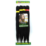 Queen B 3 + 1 Free Value Pack 4X Braiding Hair 50"