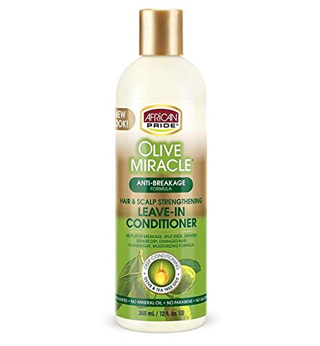 African Pride Olive Miracle Anti Breakage Leave In Conditioner 15oz