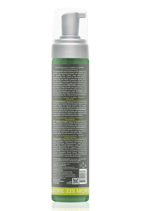 Design Essentials Almond & Avocado Curl Enhancing Mousse 10oz