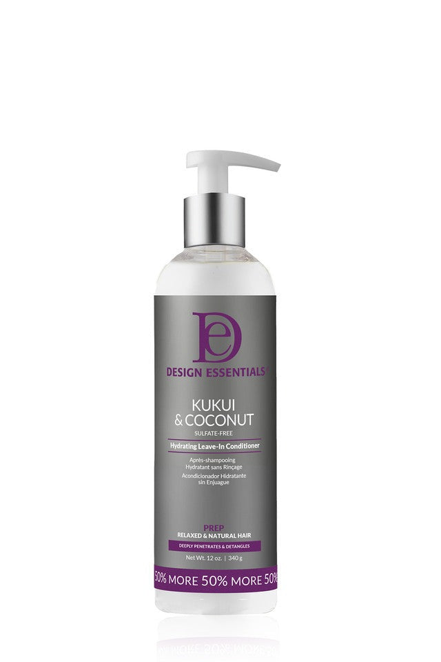 Design Essentials Kukui & Coconut Hydrating Leave-In Conditioner 8oz