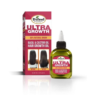 Difeel Basil & Castor Hair Growth Oil Ultra Growth 2.5oz