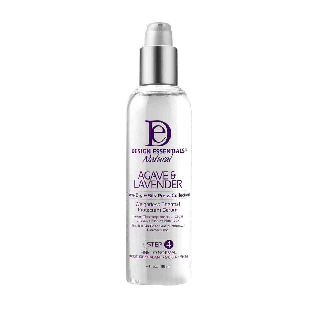 Design Essentials Agave & Lavender Weightless Thermal Protectant Serum 6oz