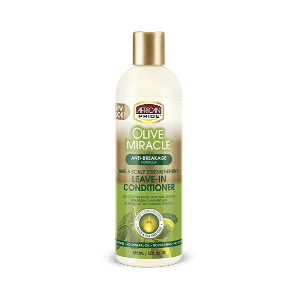 African Pride Olive Miracle Anti Breakage Leave In Conditioner 12oz