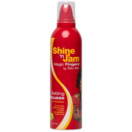 Ampro Pro Styl Shine 'n Jam Magic Fingers Setting Mousse for Braiders 12oz