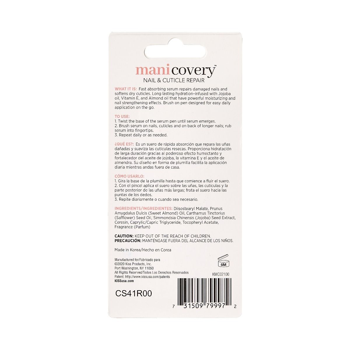Kiss Manicovery Nail & Cuticle Repair Pen 0.04oz